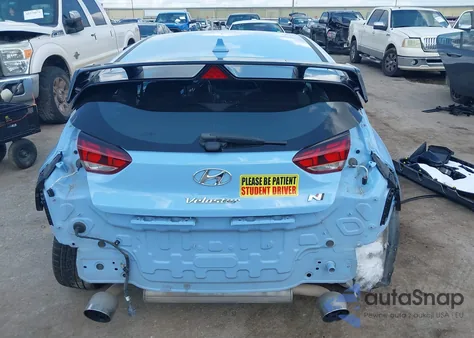 2019 Hyundai Veloster N z USA, uszkodzony, nr VIN KMHT36AH1KU001466